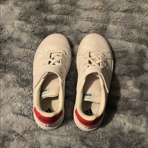 Adidas White and Red Sneakers